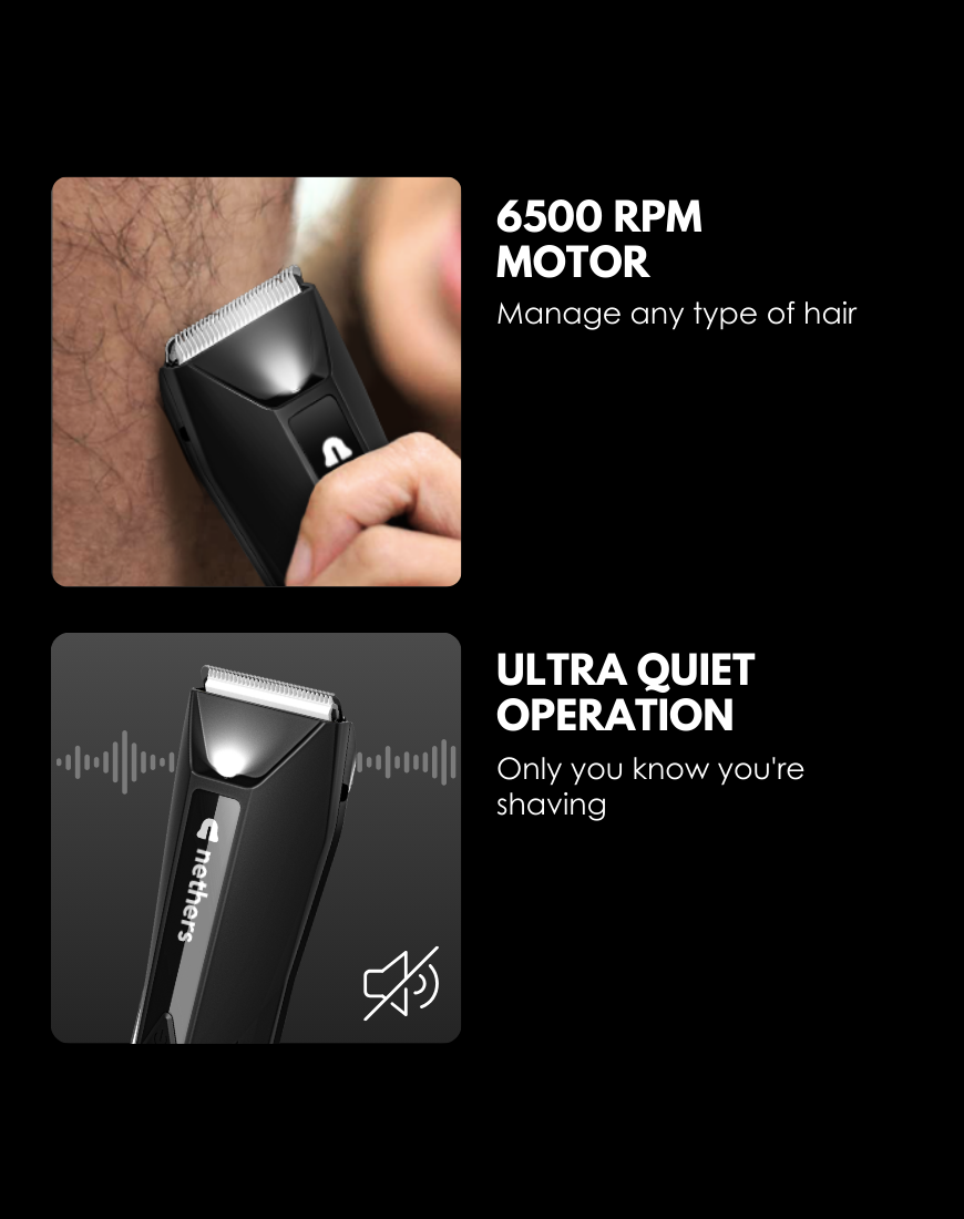 Nethers Undercut Shaver 3.0 for Mens Private Manscaping & Shaving Body Hair